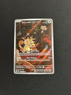 2025 Pokemon SV Destined Rivals DRI EN Team Rocket's Meowth #203/182 - Image 1