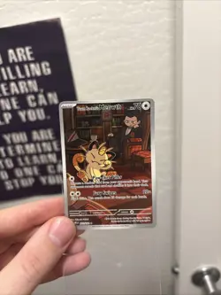 2025 Pokemon SV Destined Rivals DRI EN Team Rocket's Meowth #203/182 - Image 1
