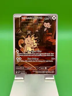 2025 Pokemon SV Destined Rivals DRI EN Team Rocket's Meowth #203/182 - Image 1