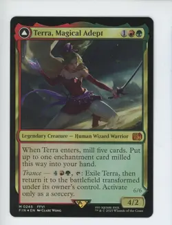 2025 MAGIC THE GATHERING FINAL FANTASY 0245 TERRA, MAGICAL ADEPT/ESPER FOIL - Image 1