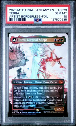 2025 MTG FINAL FANTASY #0323 ESPER TERRA/TERRA, MAGICAL ADEPT PSA 10 - Image 1