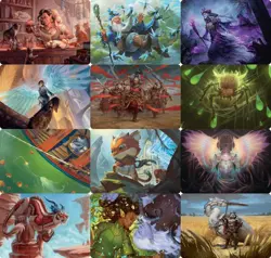 MTG Foundations Art Series NON-SIGNATURE Cards - Image 1