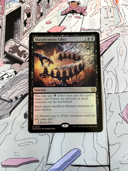 (Foil) Blasphemous Edict | Near Mint | Foundations #57 | Magic (MTG) Card - Image 1