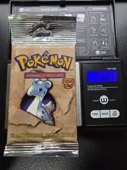 Pokemon Vintage Fossil Booster Pack Long Crimp 21.14g FACTORY SEALED WOTC - Image 3