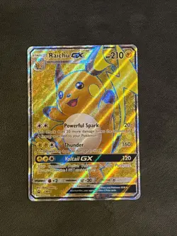 Pokemon TCG Raichu GX Black Star Promo SM90 Holo Card NM Condition - Image 1