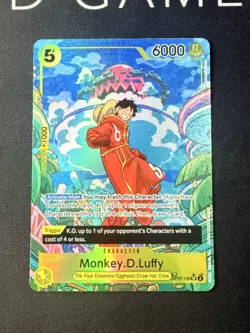 OP07-109 Monkey.D.Luffy : Treasure Rare Alternative Art English One Piece NM - Image 1