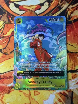 OP07-109 Monkey.D.Luffy : Treasure Rare Alternative Art English One Piece NM - Image 1