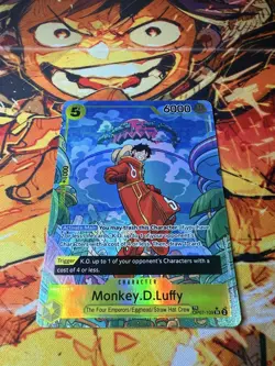 OP07-109 Monkey.D.Luffy : Treasure Rare Alternative Art English One Piece NM - Image 2