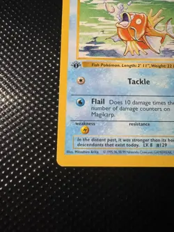 Pokemon TCG 1st Edition Base Set Shadowless Magikarp 35/102 - Image 5