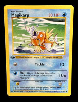 Pokemon TCG Magikarp Card 35/102 Base Set 1st Edition Shadowless MP-LP - Image 1