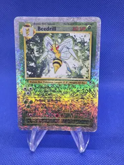 2002 Pokemon Legendary Collection Bedrill 20/110 Firework Reverse Holo CREASED - Image 1