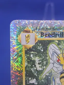 2002 Pokemon Legendary Collection Bedrill 20/110 Firework Reverse Holo CREASED - Image 3