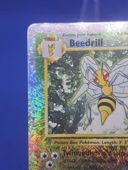 2002 Pokemon Legendary Collection Bedrill 20/110 Firework Reverse Holo CREASED - Image 4