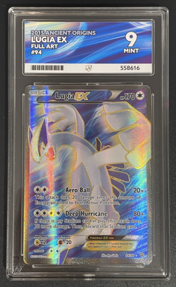 ACE 9 Lugia EX 94/98 XY Ancient Origins Ultra Rare Full Art Holo Card Pokemon NM - Image 1