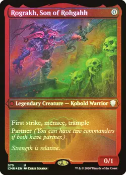 FOIL ETCHED Rograkh, Son of Rohgahh ~ Commander Legends 1 [ EX ] [ Magic MTG ] - Image 1