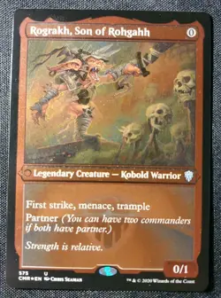 Rograkh, Son of Rohgahh NM Foil Etched Commander Legends MTG Magic MTG - Image 1