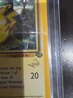 Pokemon Card Pikachu Gold W Stamp 60/64 1st Edition Jungle Promo WOTC LP 1999 - Image 3