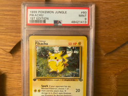 1999 Pokemon 1st Edition Jungle Pikachu 60/64 PSA 9 #48421413 - Image 3