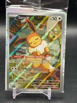 SEALED Pokemon Eevee SVP 173 Prismatic Evolutions Full Art Holo Black Star Promo - Image 1