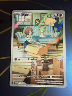 Ralts Scarlet & Violet Illustration Rare Card 211/198 Near Mint Condition - Image 1