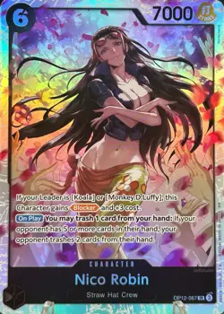 • Nico Robin • OP12-087 SR Legacy of the Master Holo Foil One Piece TCG NM - Image 1