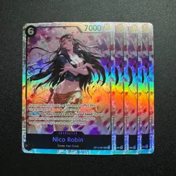 4x Nico Robin OP12-087 SR - One Piece TCG English Legacy of the Master Foil NM - Image 1