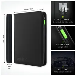 Vault X Exo-TecR Zip Binder-9 Pocket Trading Card Album Folder-360 Side Loading - Image 2