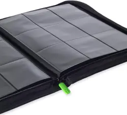 Vault X 9-Pocket Exo-Tec Zip Binder Side-Loading - 360 Cards - Black, Open Box - Image 2