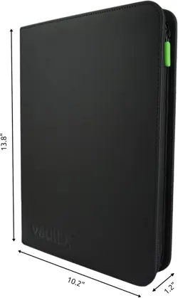 Vault X 9-Pocket Exo-Tec Zip Binder Side-Loading - 360 Cards - Black, Open Box - Image 5