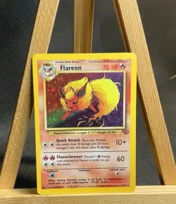 Flareon 3/64 - Jungle Unlimited Holo Rare Pokemon TCG LP (NO OFFERS) - Image 1