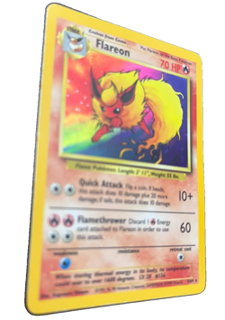 Pokemon TCG Flareon 3/64 Jungle Unlimited Holo Rare 1999 WOTC MP - Image 4