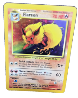 Pokemon TCG Flareon 3/64 Jungle Unlimited Holo Rare 1999 WOTC MP - Image 5