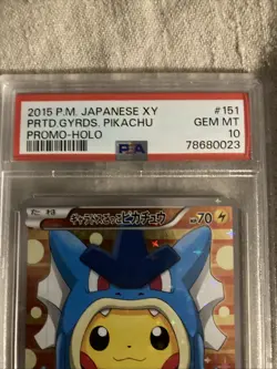 2015 Pokemon Japanese XY Pikachu Poncho Gyarados Promo 151/XY-P PSA 10 Gem Mint - Image 3