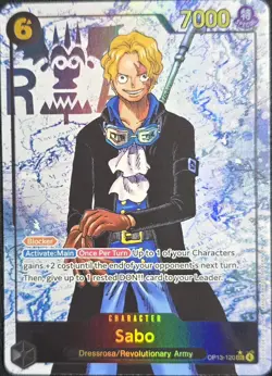 Sabo OP13-120 SEC Parallel Carrying On His Will One Piece Card English NM - Image 1