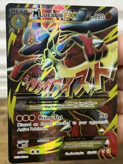 Pokemon TCG M Lucario EX 55a/111 Alternate Art Promo Card LP - NM - Image 3
