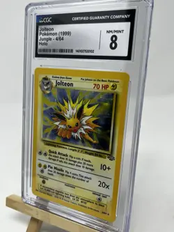 Jolteon Pokemon Card (1999) Jungle 4/64 Holo CGC 8 NM/MINT - Image 3