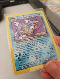 Pokemon Dark Gyarados TCG Holo Rare Card 8/82 Team Rocket Series PRERELEASE 1999 - Image 3