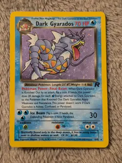 Pokemon Dark Gyarados Holo Rare Card 8/82 Team Rocket 1999-2000 WOTC - Image 1