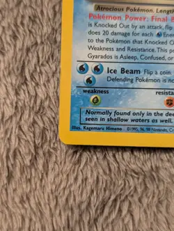Pokemon Dark Gyarados Holo Rare Card 8/82 Team Rocket 1999-2000 WOTC - Image 4
