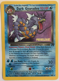 Pokemon Rocket Dark Gyarados 8/82 Gold Foil Holo League Prerelease NMM WOTC 1999 - Image 3
