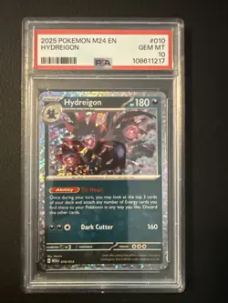 2025 POKEMON M24 EN-MCDONALD'S COLL #010 HYDREIGON PSA 10 GEM MINT - Image 1