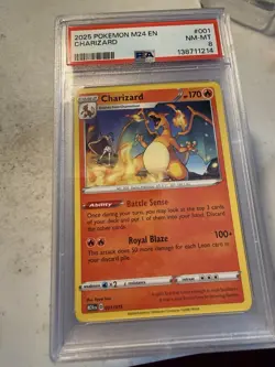 2025 POKEMON M24 EN-MCDONALD'S COLL #001 CHARIZARD PSA 8 - Image 1
