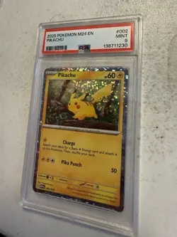 2025 POKEMON M24 EN-MCDONALD'S COLL #002 PIKACHU PSA 9 - Image 1