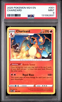 2025 POKEMON M24 EN-MCDONALD'S COLL #001 CHARIZARD PSA 9 - Image 1