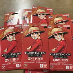 One Piece OP-13 Carrying on His Will Sleeved Booster Packs Lot of 10 New Sealed - Image 3
