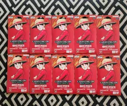 One Piece OP-13 Carrying on His Will Sleeved Booster Pack LOT of 10 Sealed NEW - Image 1
