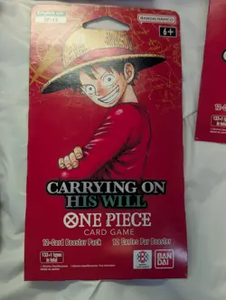 One Piece OP-13 Carrying on His Will Sleeved Booster Pack LOT of 10 Sealed NEW - Image 2