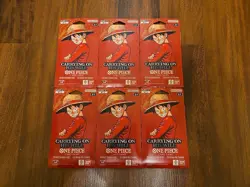 One Piece OP-13 Carrying on His Will Sleeved Booster Packs Lot of 6 New Sealed - Image 1