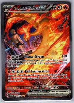 Team Rocket's Moltres ex 229/182 SV10: Destined Rivals - Pokemon Card - NM - Image 1