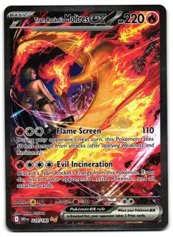 Team Rocket's Moltres ex 229/182 - Destined Rivals Pokemon TCG - NM Card - Image 1